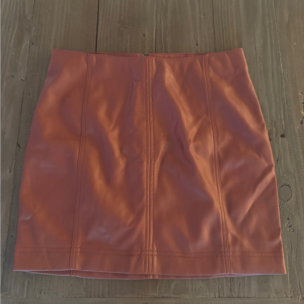 Free People size small pleather Mini Skirt
